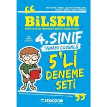 Zeki Çocuk Yayınları 4. Sınıf Bilsem 5'li Deneme Seti