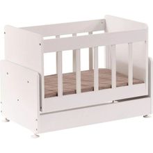 Zelmira 50*90 cm Anne Yanı Bebek Beşiği Portatif Ahşap Beşik Yenidoğan Beşiği Sallanabilir - Beyaz