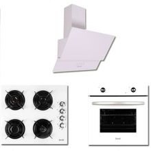 Zendi ZD1012W+ZO22472W+ZF3002W Beyaz 3'lü Ankastre Set