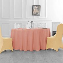 Zeren Home 180x180 cm Pudra Sıvıya Dayanıklı Yuvarlak Dertsiz Masa Örtüsü