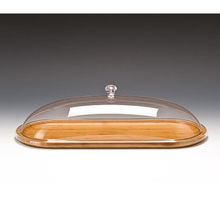 Zicco Ahşap Altlı, Akrilik Kapaklı, 48x19x13 cm Fanus