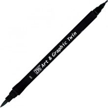 Zig Art Graphic Twin Marker 9 Black Çizim Kalemi