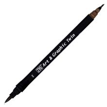 Zig Art&Graphic Twin 076 Dark Brown Teknik Çizim Kalemi