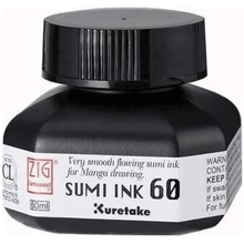 Zig CNCE103-6 Siyah 60 ml Mangaka Sumı Mürekkep