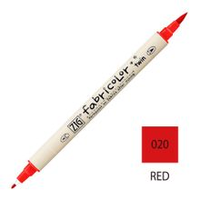 Zig Fabricolor Twin Brush Red Kumaş Boyama Kalemi