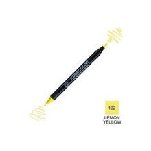 Zig Kurecolor Mangaka Fine & Brush CNKC-2200 102 Lemon Yellow Çift Taraflı Markör Kalem
