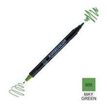 Zig Kurecolor Mangaka Fine & Brush CNKC-2200 1505 May Green Çift Taraflı Markör Kalem
