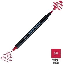 Zig Kurecolor Mangaka Fine & Brush CNKC-2200 266 Wine Red Çift Taraflı Markör Kalem