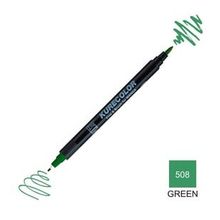 Zig Kurecolor Mangaka Fine & Brush CNKC-2200 508 Green Çift Taraflı Markör Kalem