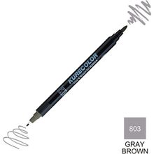 Zig Kurecolor Mangaka Fine & Brush CNKC-2200 803 Gray Brown Çift Taraflı Markör Kalem