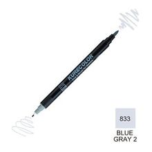Zig Kurecolor Mangaka Fine & Brush CNKC-2200 833 Blue Gray 2 Çift Taraflı Markör Kalem