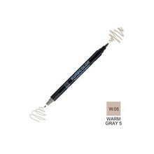 Zig Kurecolor Mangaka Fine & Brush CNKC-2200 W.05 Warm Gray 05 Çift Taraflı Markör Kalem