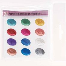 Zig Pearlescent Watercolor Jewel Box Sedefli 12 Renk Sulu Boya