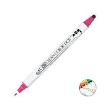 Zig TC-6100-025 Clean Color Dot Pembe Çift Taraflı Kalem