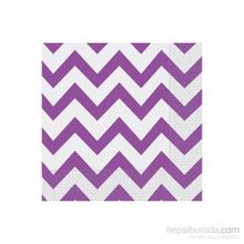 Zigzag Lila Kağıt Peçete