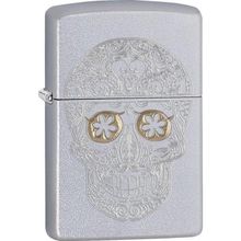 Zippo 205 Etched Skull Çakmak
