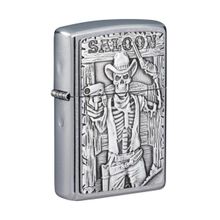 Zippo 49298-083535 Saloon Skull Emblem Design Çakmak