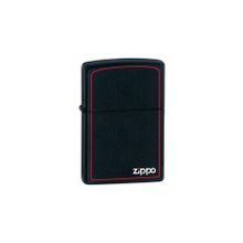 Zippo Siyah Üzeri Kırmızı Benzinli Çakmak