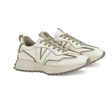 Ziya 1231000 4660 Hakiki Deri Krem Kadın Sneaker