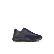 Ziya 143992ZN2003 Lacivert Hakiki Deri Kadın Sneaker Ayakkabı