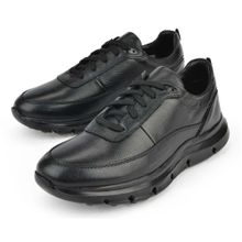 Ziya 151983ZF902 Siyah Hakiki Deri Erkek Sneaker Ayakkabı