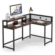 Zizuva 50x95 CM Ceviz L Çalışma Masası
