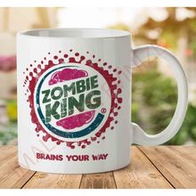 Zombie King Fast Food Baskılı Kupa