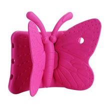 Zore Apple iPad 10.2 2021 9. Nesil Butterfly Standlı Pembe-Koyu Tablet Kılıf