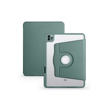 Zore Apple iPad 10.2 2021 9. Nesil Uyumlu Termik Kalem Bölmeli Dönebilen Standlı Koyu Yeşil Kılıf