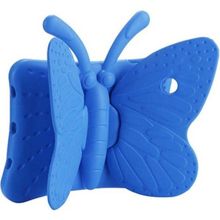 Zore Apple iPad 10.2 8. Nesil Uyumlu Butterfly Mavi Standlı Tablet Kılıf