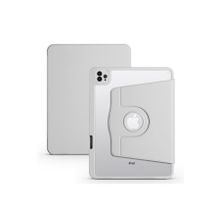 Zore Apple iPad 10.9 2022 10. Nesil Uyumlu Gri Termik Kalem Bölmeli Dönebilen Standlı Kılıf
