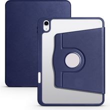 Zore Apple iPad 10.9 2022 10. Nesil Uyumlu Lacivert Termik Kalem Bölmeli Dönebilen Standlı Kılıf