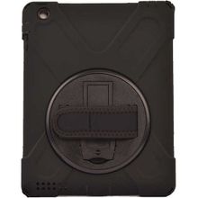 Zore Apple iPad 2 3 4 Defender Standlı Koruyucu - Siyah Kılıf
