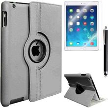 Zore Apple iPad 2 3 4 Uyumlu Dönebilen Gri Standlı Kılıf