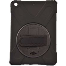 Zore Apple iPad 9.7 2018 6. Nesil Defender Standlı Koruyucu - Siyah Kılıf