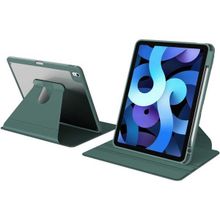 Zore Apple iPad Air 10.9 2020 4. Nesil Nayn Dönebilen Standlı - Koyu Yeşil Kılıf