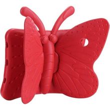 Zore Apple iPad Mini 2-3 Uyumlu Butterfly Standlı Kırmızı Tablet Kılıf