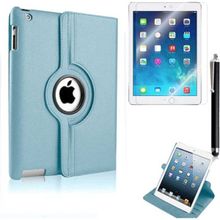 Zore Apple iPad Mini 2-3 Uyumlu Mavi Dönebilen Standlı Kılıf