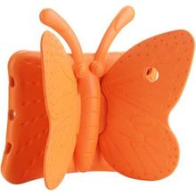 Zore Apple iPad Mini 5 Uyumlu Butterfly Turuncu Standlı Tablet Kılıf