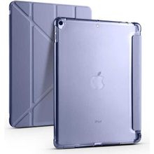 Zore Apple iPad Pro 10.5 7. Nesil Uyumlu Mor Tri Folding Kalem Bölmeli Standlı Kılıf