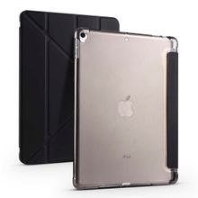 Zore Apple iPad Pro 10.5 7. Nesil Uyumlu Siyah Tri Folding Kalem Bölmeli Standlı Kılıf
