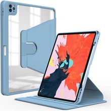 Zore Apple iPad Pro 11 2022 M2 Nayn Dönebilen Standlı - Mavi Kılıf