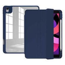 Zore Apple iPad Pro 12.9 2018 3.Nesil Nort Arkası Şeffaf Standlı Lacivert Tablet Kılıf