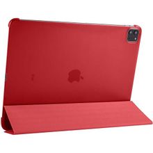 Zore Apple iPad Pro 12.9 2020 4. Nesil Smart Cover Standlı 1-1 - Kırmızı Kılıf