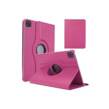 Zore Apple iPad Pro 12.9 2021 5. Nesil Dönebilen Standlı - Pembe Kılıf