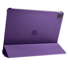 Zore Apple iPad Pro 12.9 2021 5. Nesil Smart Cover Standlı 1-1 - Mor Kılıf