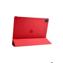 Zore Apple iPad Pro 12.9 2021 5. Nesil Uyumlu Kırmızı Smart Cover Standlı 1-1 Kılıf