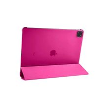 Zore Apple iPad Pro 12.9 2021 5. Nesil Uyumlu Pembe Smart Cover Standlı 1-1 Kılıf