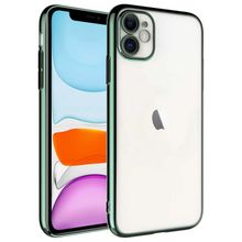 Zore Apple iPhone 11 Renkli Çerçeveli Riksos Silikon Kılıf
