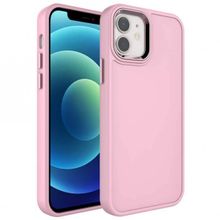 Zore Apple iPhone 12 Metal Çerçeve Buton Tasarımlı Sert Botox Kapak Kılıf